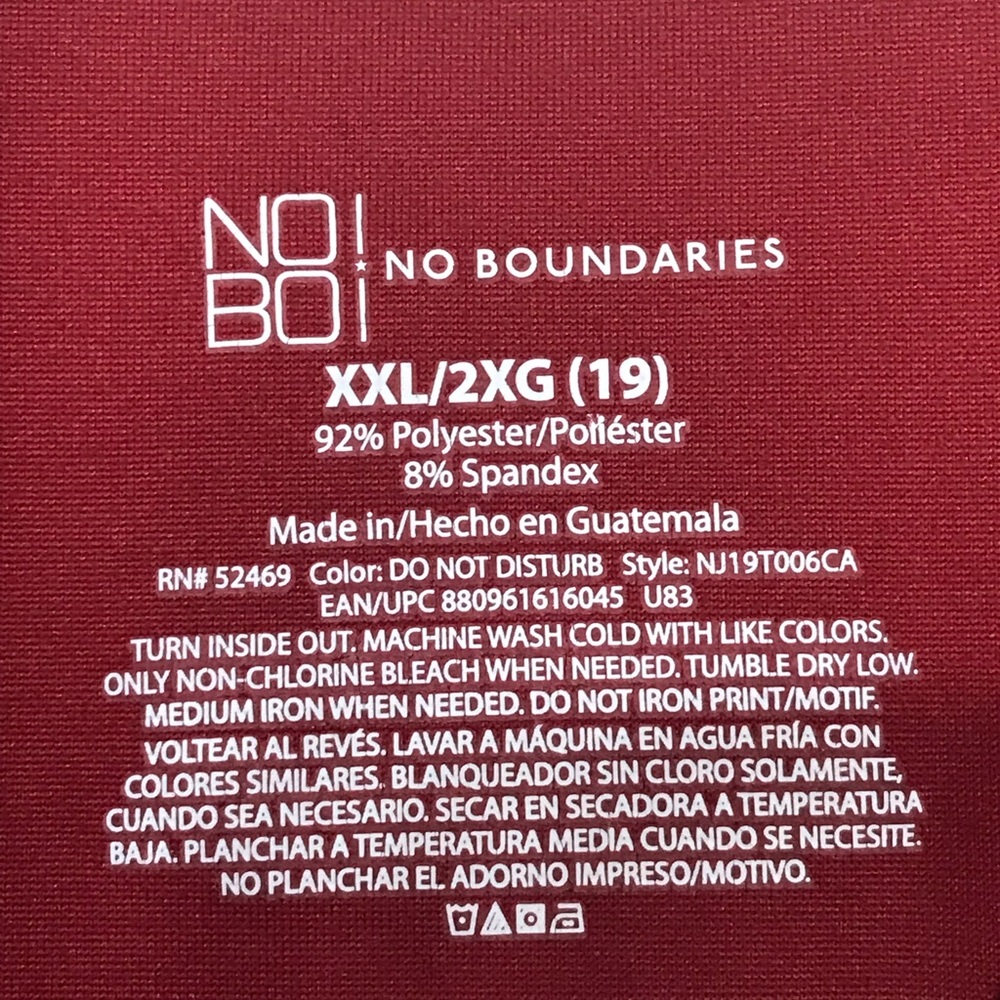 No Boundaries Do Not Disturb Tank Top NWOT
XXL 2XL 2XG
92% Polyester 8% Spandex - Picture 11 of 11